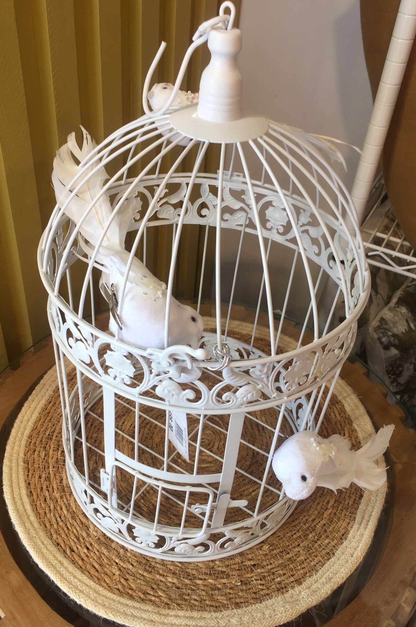 Metal Bird Cage Large - White