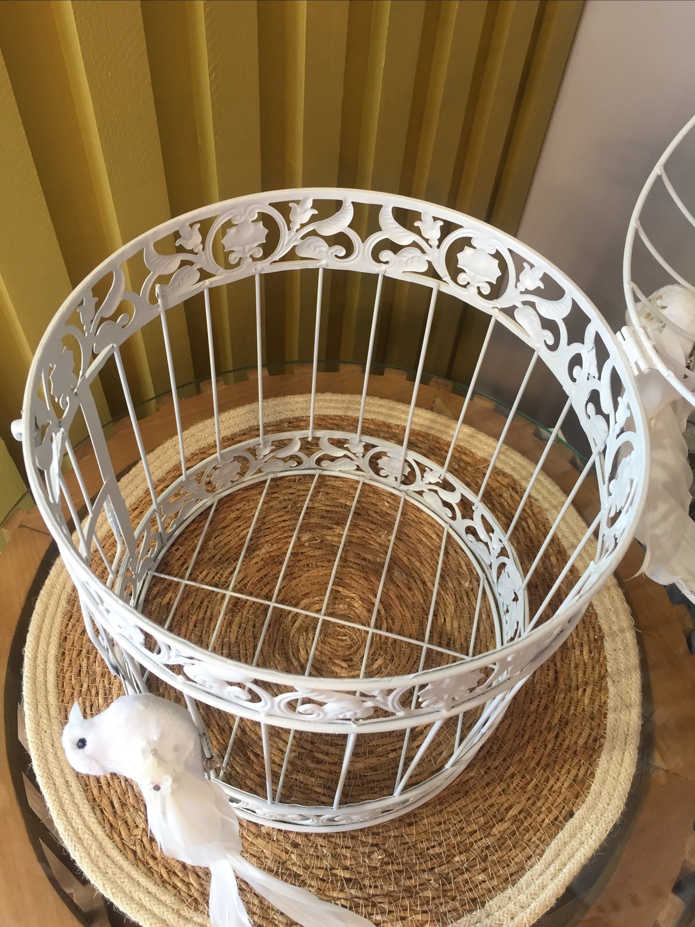 Metal Bird Cage Large - White