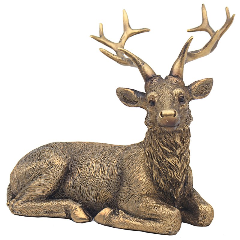 Bronze Stag Sitting