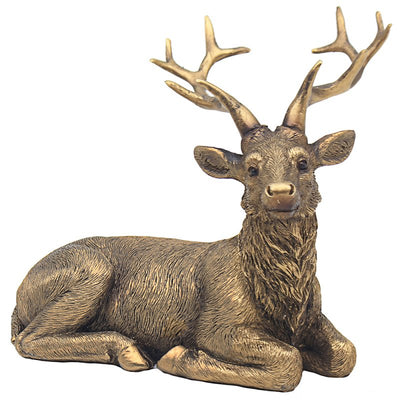 Bronze Stag Sitting