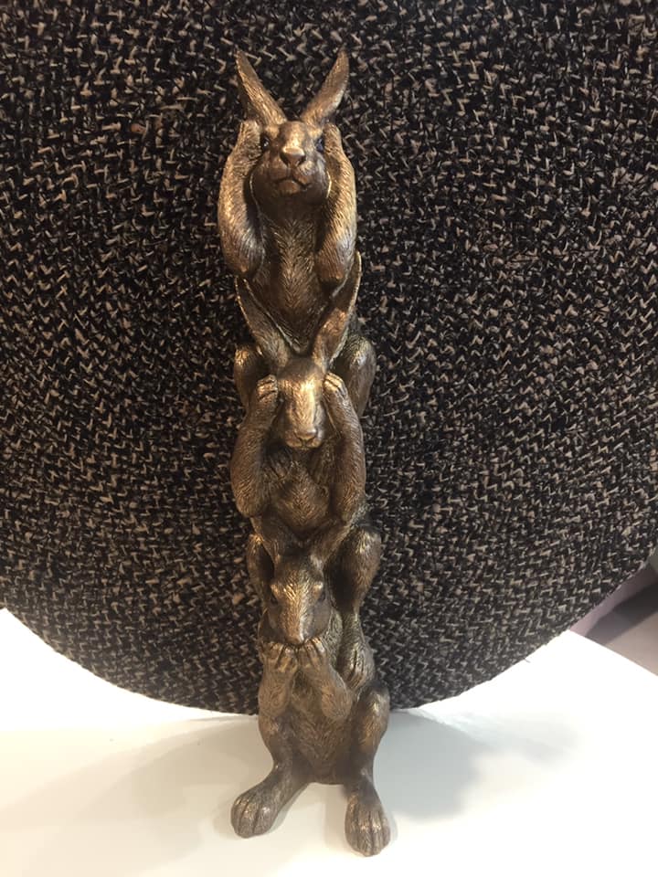 Bronze Stacking Hares