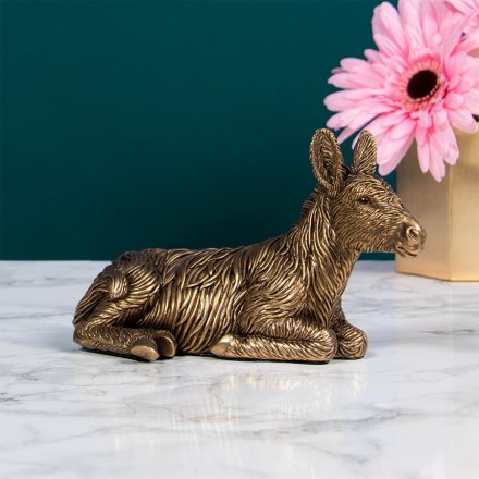 Bronze Lying Donkey