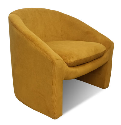 Norfolk Corduroy Chair Mustard