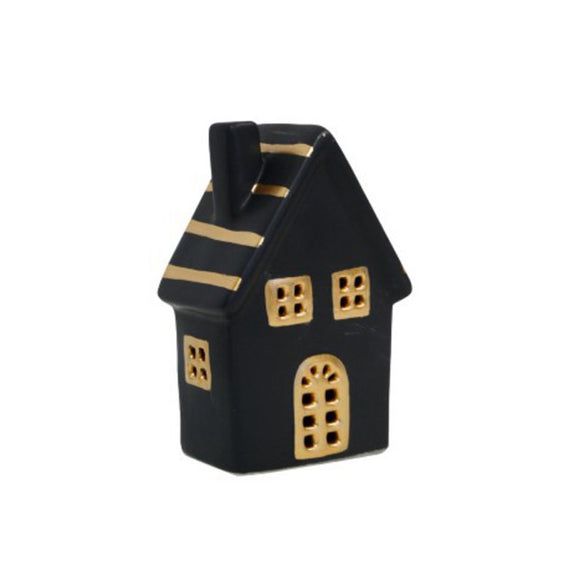 Black/Gold Ceramic House