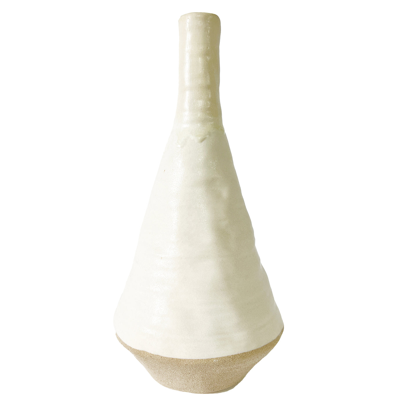 Cream Tall Bud Vase