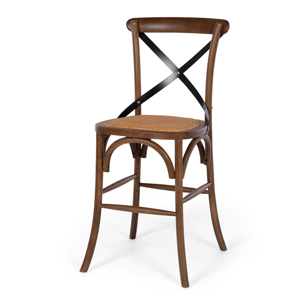 Villa X-Back Barstool Deep Oak