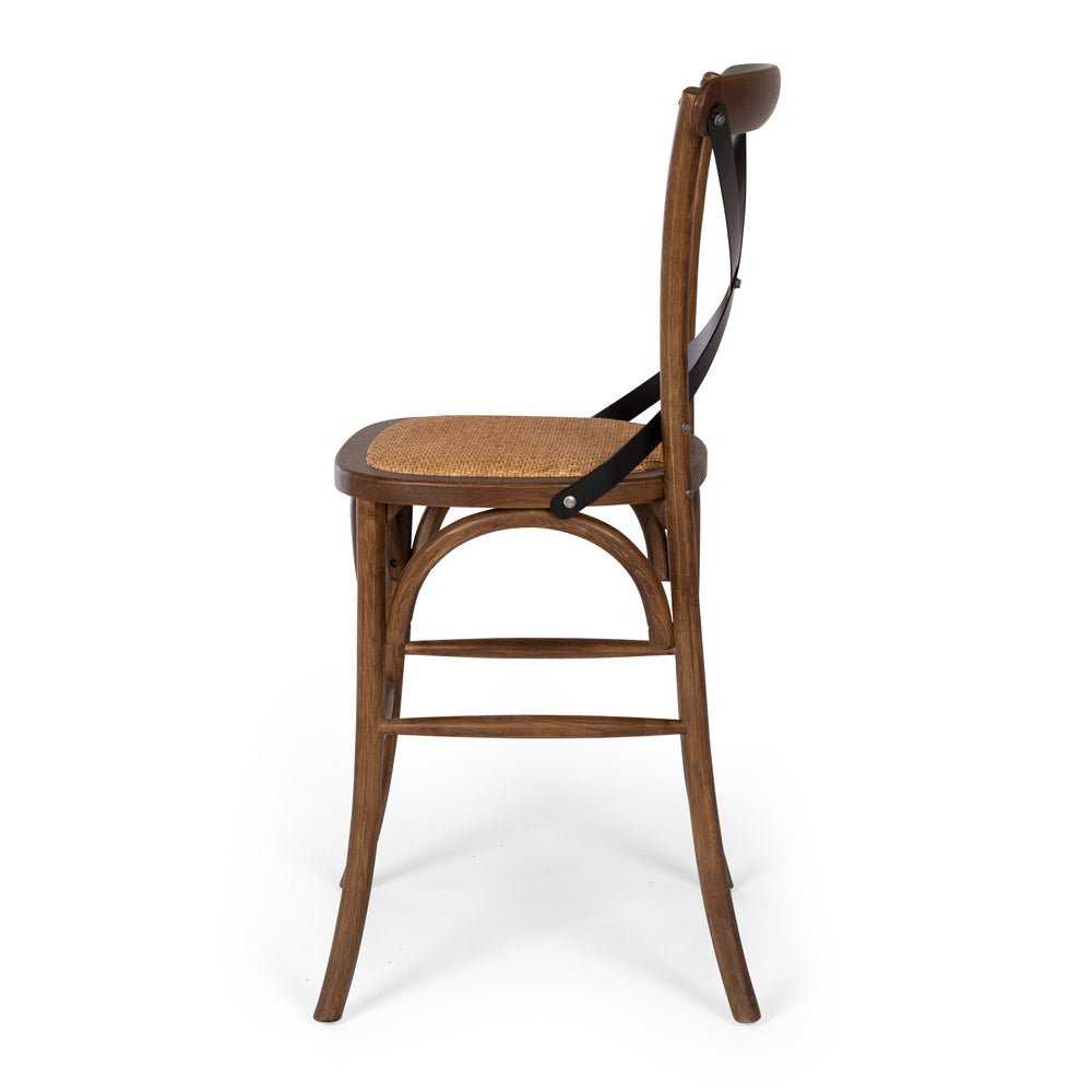 Villa X-Back Barstool Deep Oak