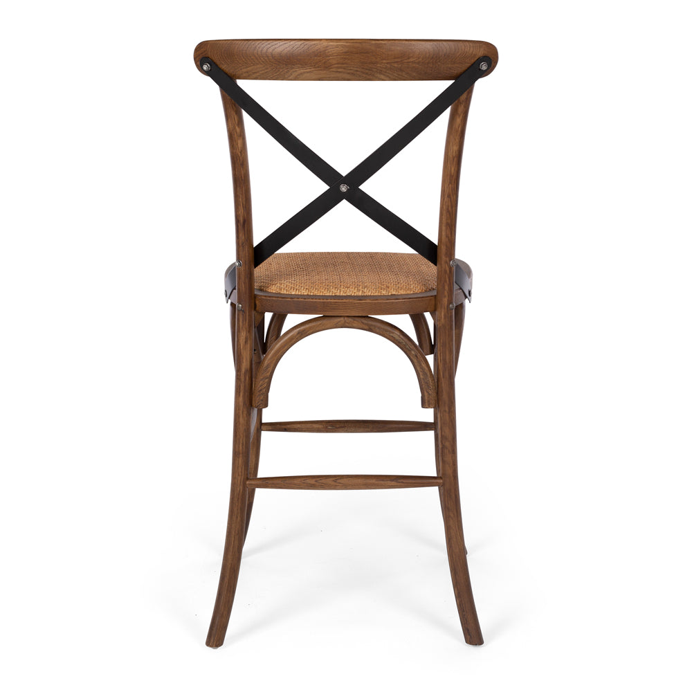 Villa X-Back Barstool Deep Oak