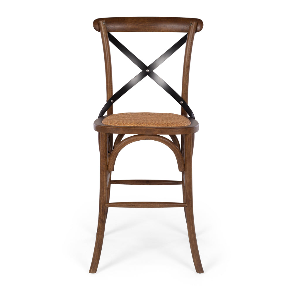 Villa X-Back Barstool Deep Oak