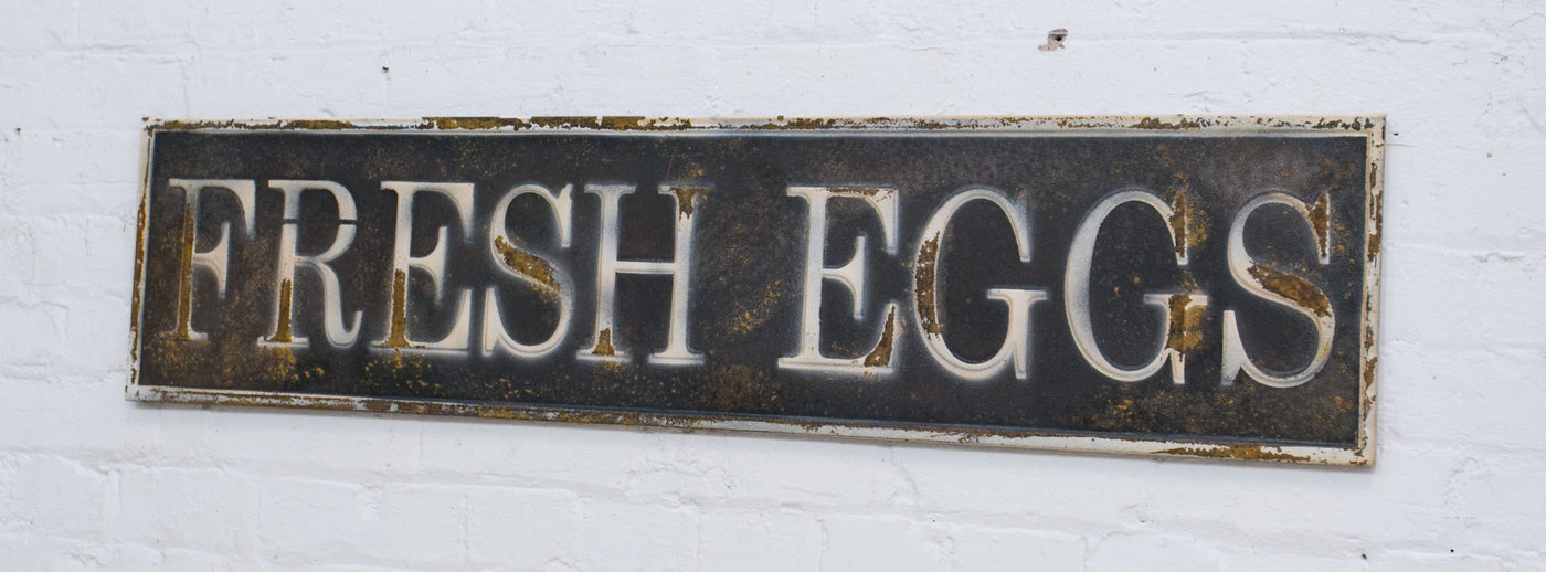 Fresh Eggs - Metal Art