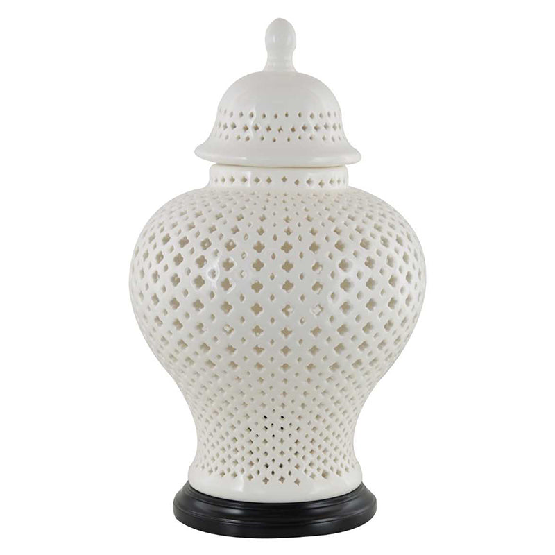 Ceramic Cutout Table Lamp