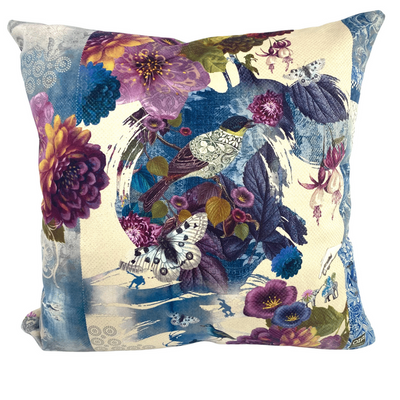 Velour Print Cushion Japanese