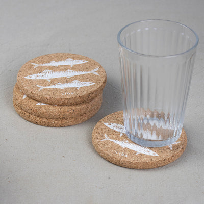 Mackeral Cork Coasters