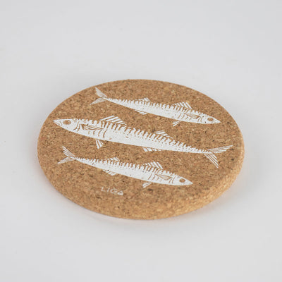 Mackeral Cork Coasters