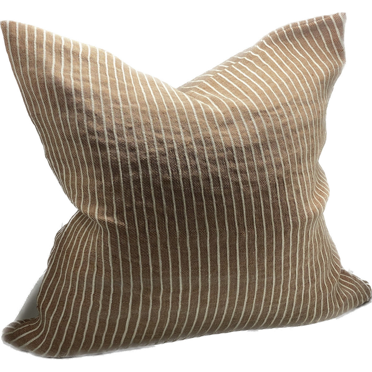 Linen Cushion - Sandstone Stripe