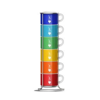 Bialetti Espresso Cup Stackable Colour 6 Piece