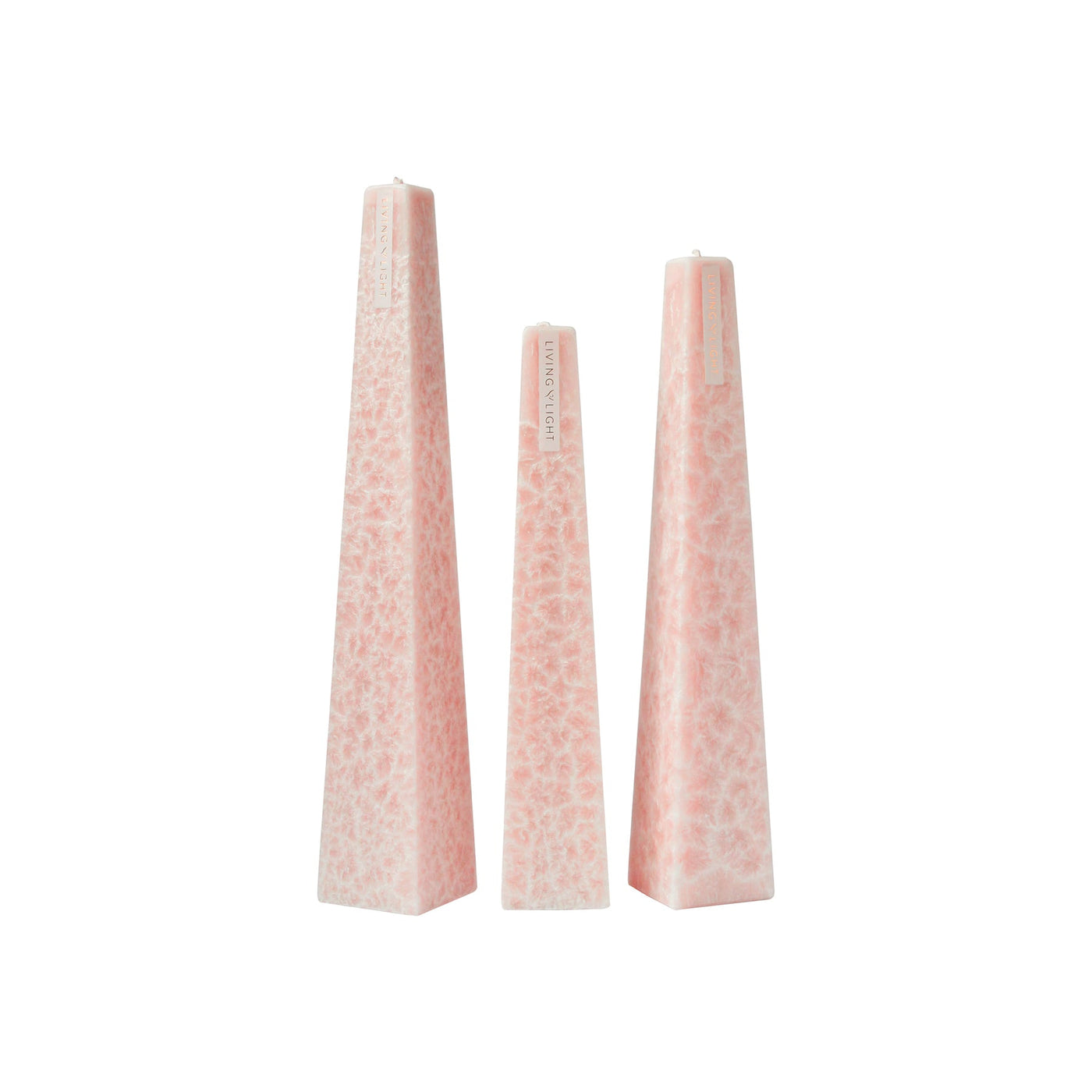 Peony Rose Icicle Candle Blush