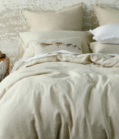 Laundered Linen Duvet Set in Natural