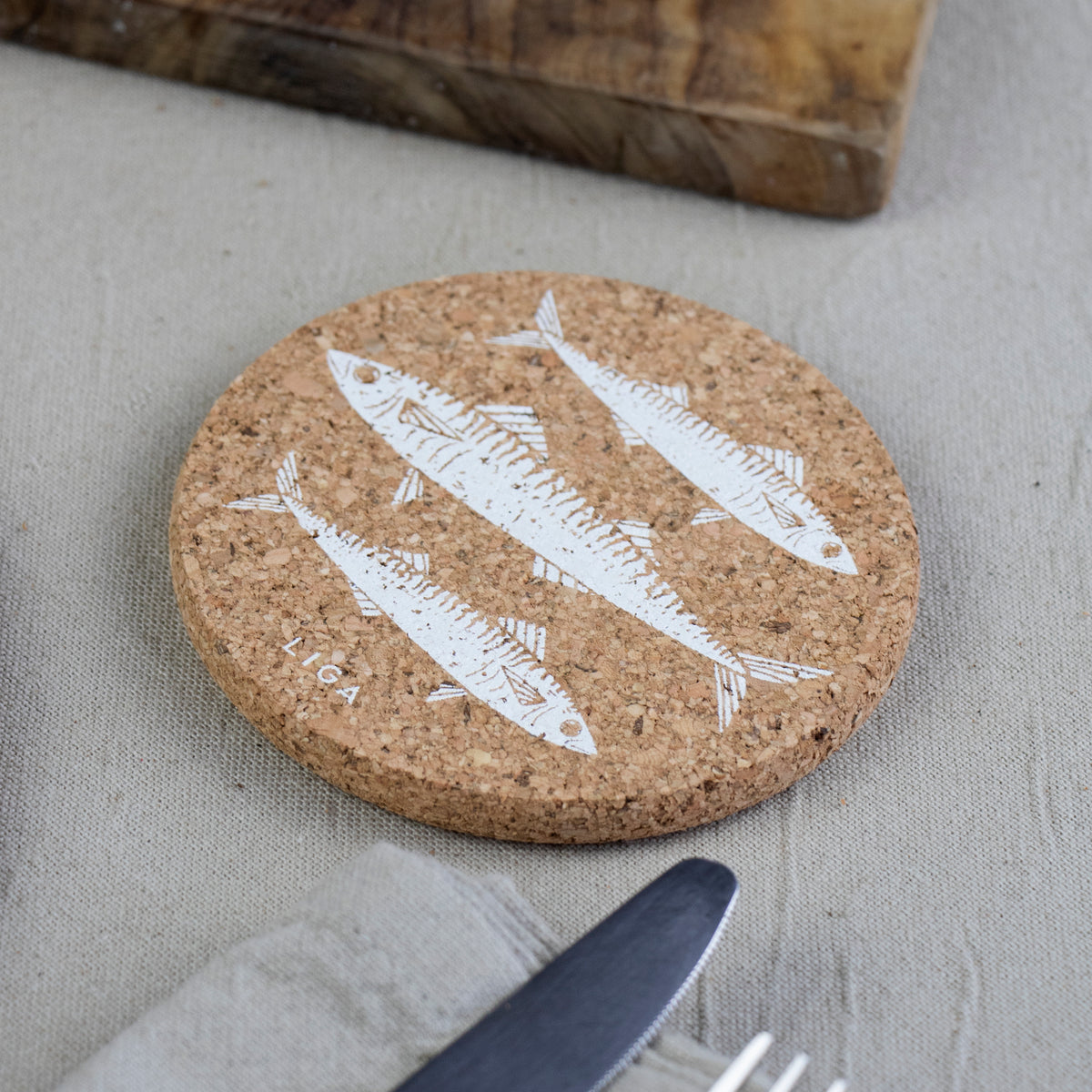 Mackeral Cork Coasters