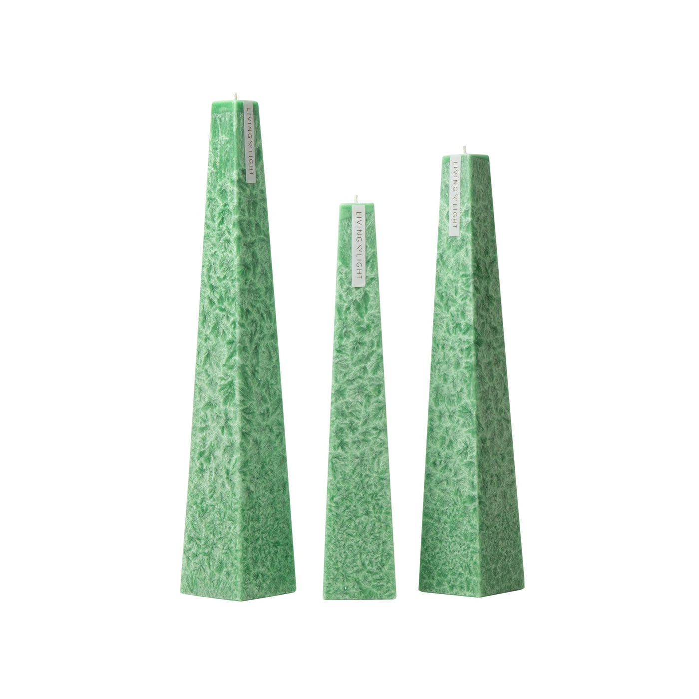 Festive Pine Icicle Candle Green