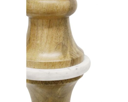 Asha Wood/Marble Floor Lamp