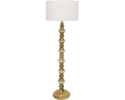 Asha Wood/Marble Floor Lamp