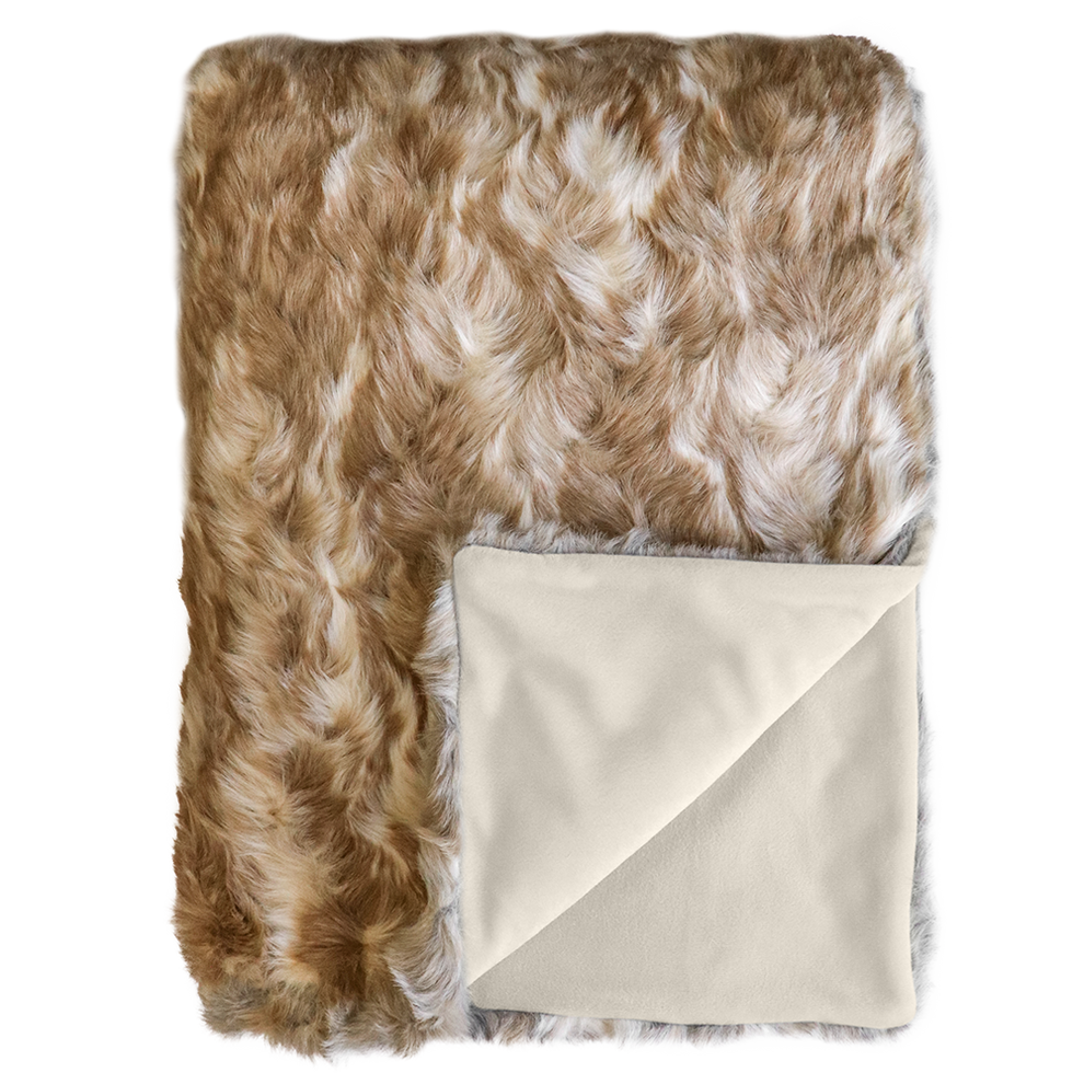 Vintage Squirrel Throw-Fawn
