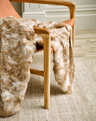 Vintage Squirrel Throw-Fawn