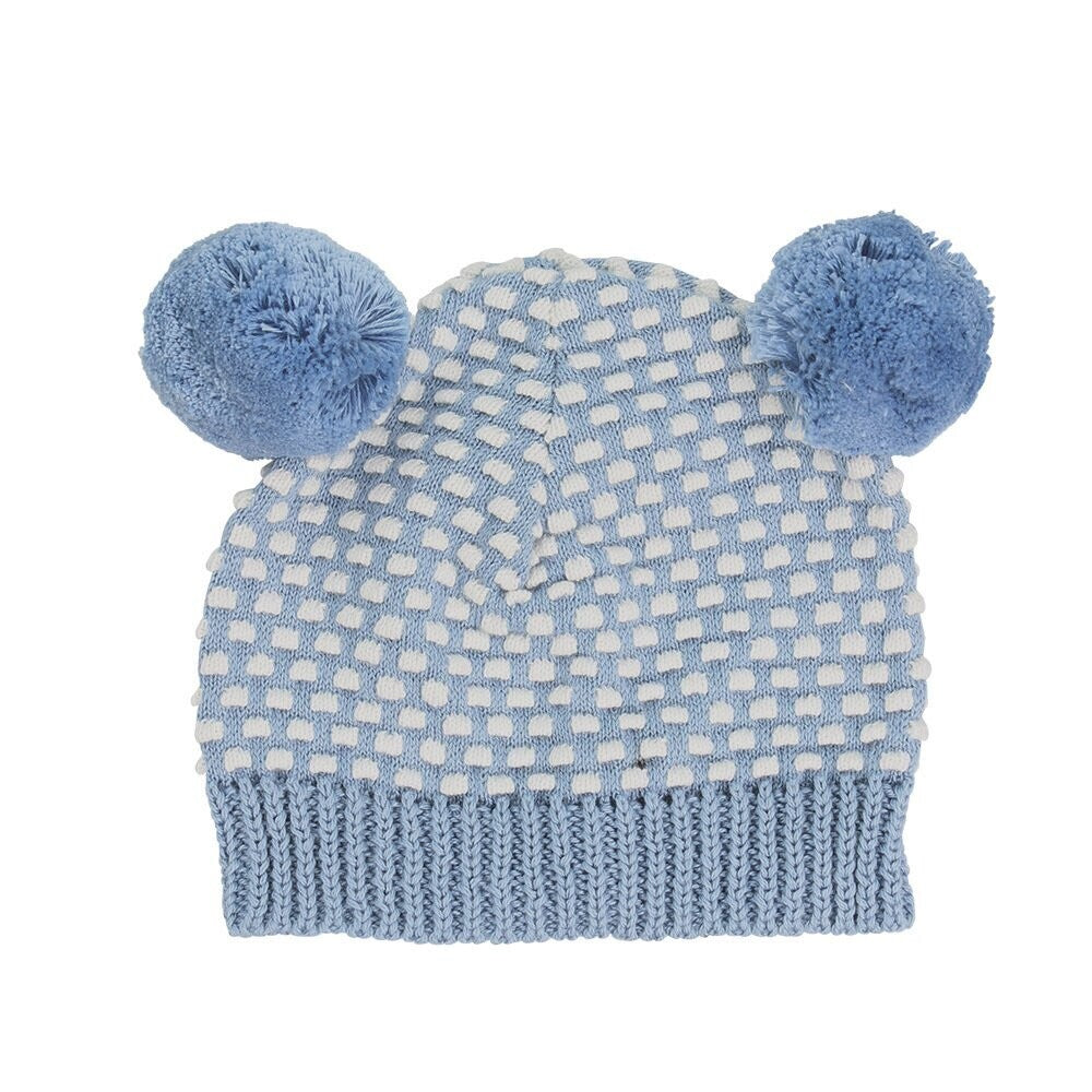 Arkie Waffle Knit Pom Pom Hat