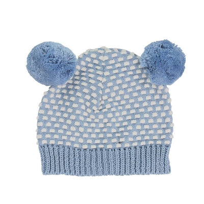 Arkie Waffle Knit Pom Pom Hat