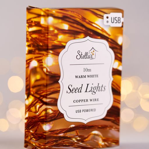 Stellar Seed Lights LED USB Copper Warm White