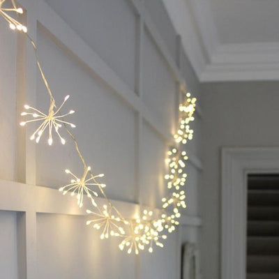 Stellar LED Starburst Seed Lights Garland